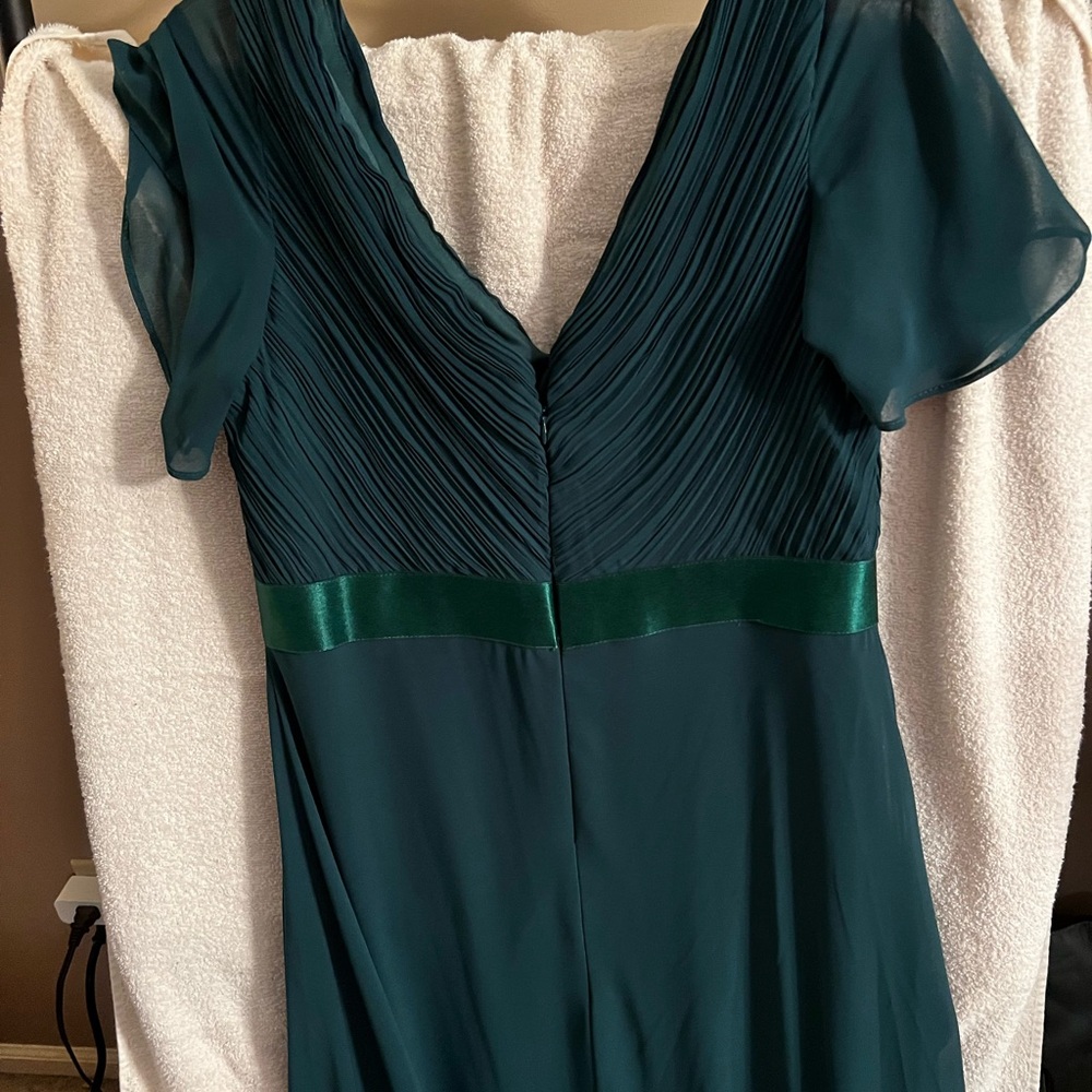 Long green dress